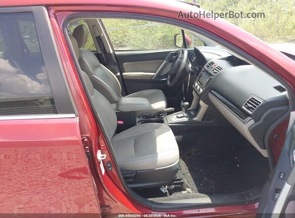 JF2SJAJC6HH401135 2017 SUBARU FORESTER Burgundy Vista interior delantera