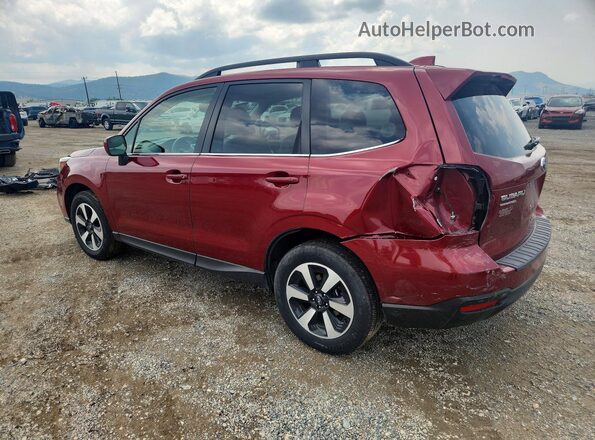JF2SJAJC7JH527493 2018 SUBARU FORESTER Red Rear left