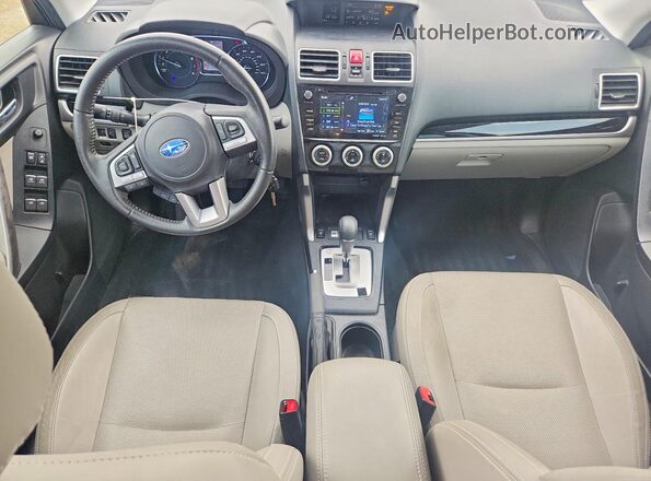 JF2SJAJC7JH527493 2018 SUBARU FORESTER Red Dashboard view