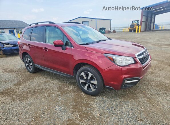 JF2SJAJC7JH527493 2018 SUBARU FORESTER Red Front right