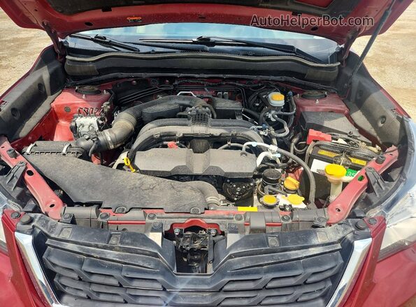 JF2SJAJC7JH527493 2018 SUBARU FORESTER Red Rear interior view
