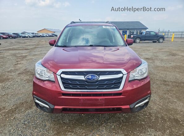 JF2SJAJC7JH527493 2018 SUBARU FORESTER Red Front view
