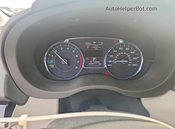 JF2SJAJC7JH527493 2018 SUBARU FORESTER Red Instrument cluster view