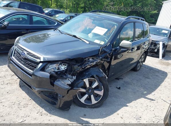 JF2SJAJCXHH562149 2017 SUBARU FORESTER Black წინა მარცხენა ხედი სამი მეოთხედიდან