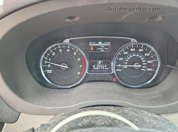 JF2SJAJCXJH478807 2018 SUBARU FORESTER Silver Instrument cluster view