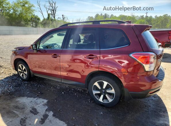 JF2SJAJCXJH599370 2018 SUBARU FORESTER Burgundy Rear left
