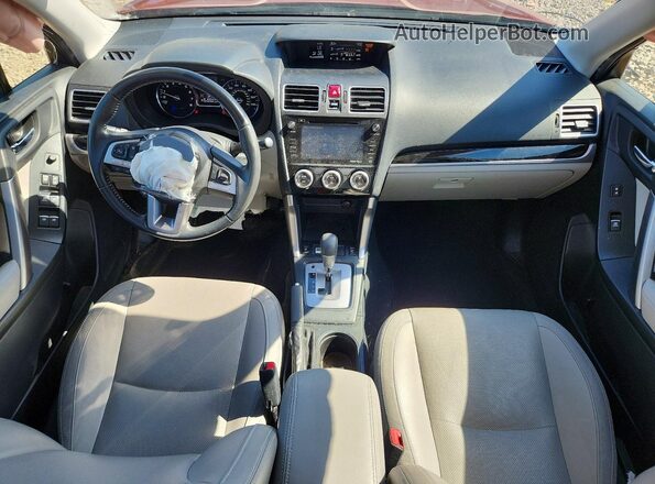 JF2SJAJCXJH599370 2018 SUBARU FORESTER Burgundy Dashboard view