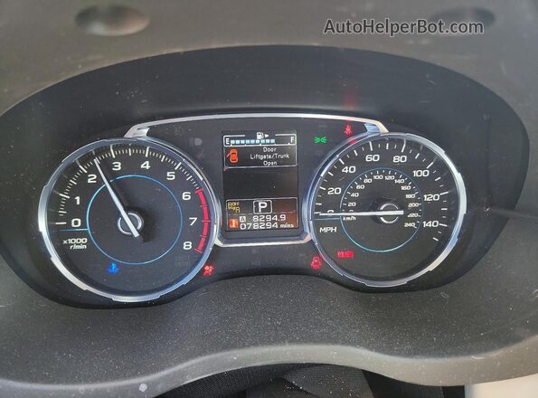 JF2SJAJCXJH599370 2018 SUBARU FORESTER Burgundy Instrument cluster view