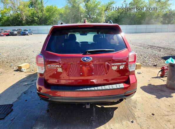 JF2SJAJCXJH599370 2018 SUBARU FORESTER Burgundy Rear view