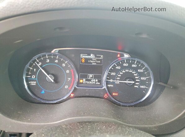 JF2SJAJCXJH616653 2018 SUBARU FORESTER Black Instrument cluster view