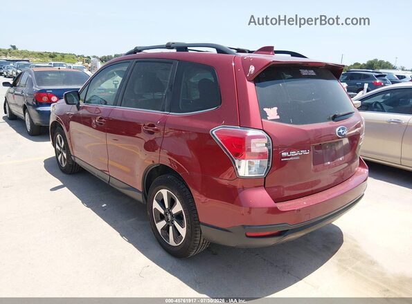 JF2SJALC8HH500181 2017 SUBARU FORESTER Burgundy უკანა მარცხენა