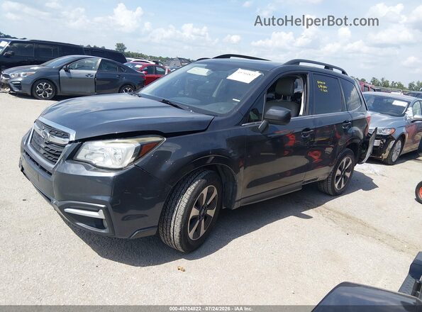 JF2SJALCXHH494237 2017 SUBARU FORESTER Black Առջևի ձախ երեք քառորդ տեսարան