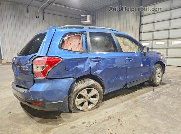 JF2SJARC0GH420508 2016 SUBARU FORESTER Синий Задняя правая четверть
