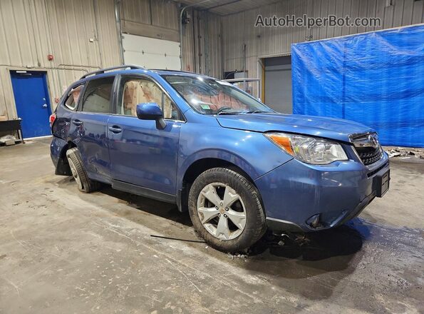 JF2SJARC0GH420508 2016 SUBARU FORESTER Синий Передняя правая четверть
