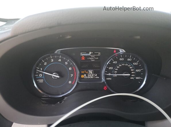 JF2SJARC0HH537572 2017 SUBARU FORESTER Silver Instrument cluster view
