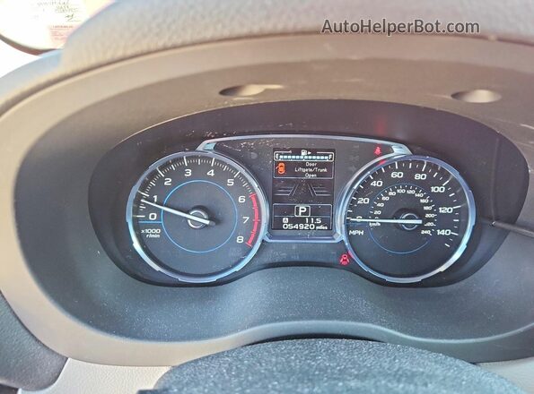 JF2SJARC0HH574606 2017 SUBARU FORESTER Красный Вид щитка приборов