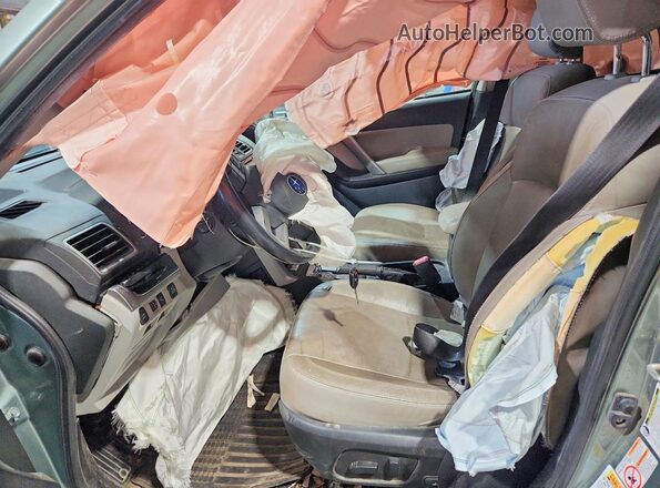 JF2SJARC0JH459591 2018 SUBARU FORESTER Green წინა სალონის ხედი