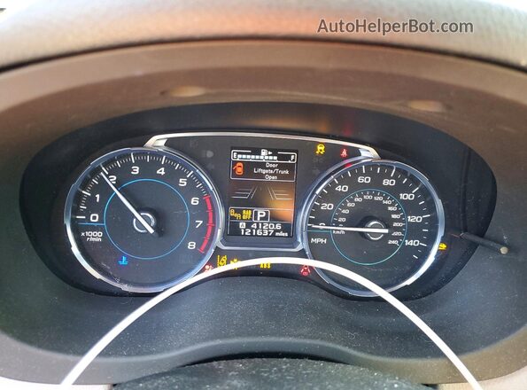JF2SJARC1HH471906 2017 SUBARU FORESTER Black Instrument cluster view