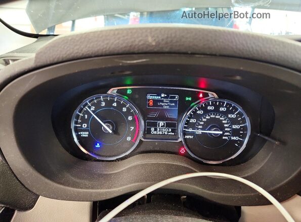 JF2SJARC1HH485353 2017 SUBARU FORESTER Gray Instrument cluster view