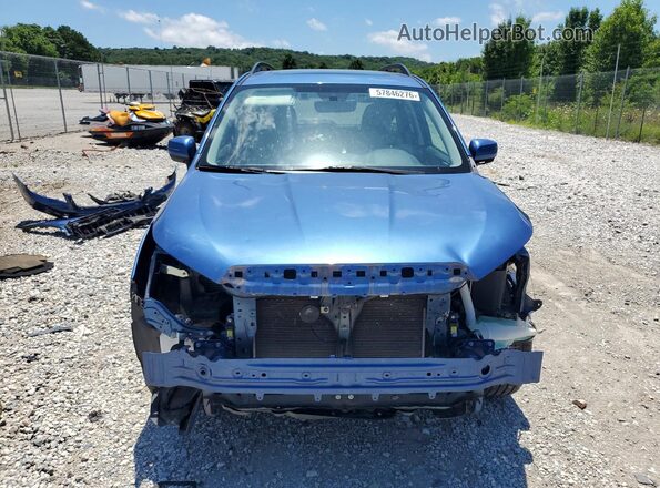 JF2SJARC2JH438581 2018 SUBARU FORESTER Blue Front view