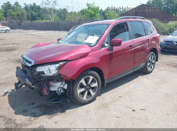 JF2SJARC2JH457681 2018 SUBARU FORESTER Red Vista tres cuartos delantera izquierda
