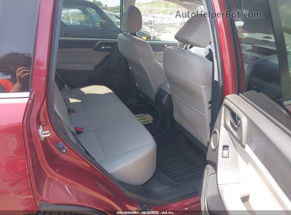 JF2SJARC2JH457681 2018 SUBARU FORESTER Red Vista de la etiqueta del VIN