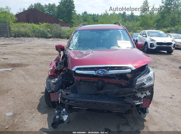 JF2SJARC2JH457681 2018 SUBARU FORESTER Red Vista frontal