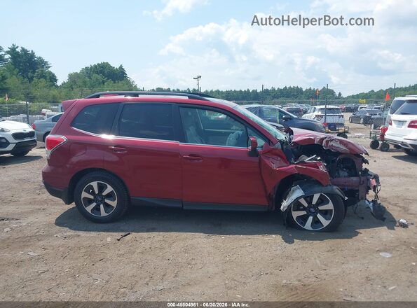 JF2SJARC2JH457681 2018 SUBARU FORESTER Red Vista interior trasera