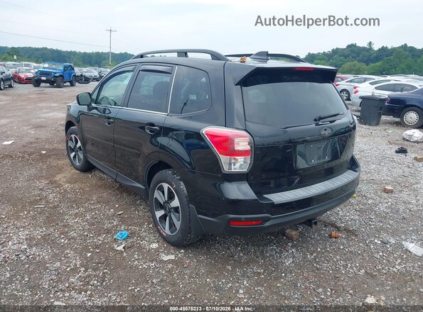 JF2SJARC4JH440431 2018 SUBARU FORESTER Black უკანა მარცხენა
