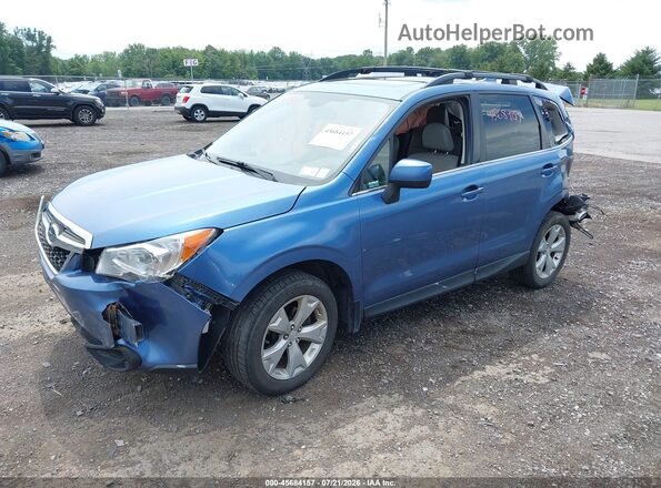 JF2SJARC5GH481689 2016 SUBARU FORESTER Blue Առջևի ձախ երեք քառորդ տեսարան