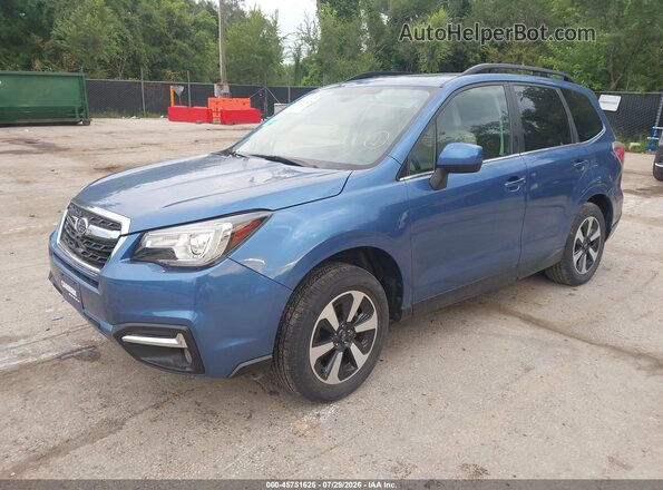 JF2SJARC5JH420673 2018 SUBARU FORESTER Blue Առջևի ձախ երեք քառորդ տեսարան