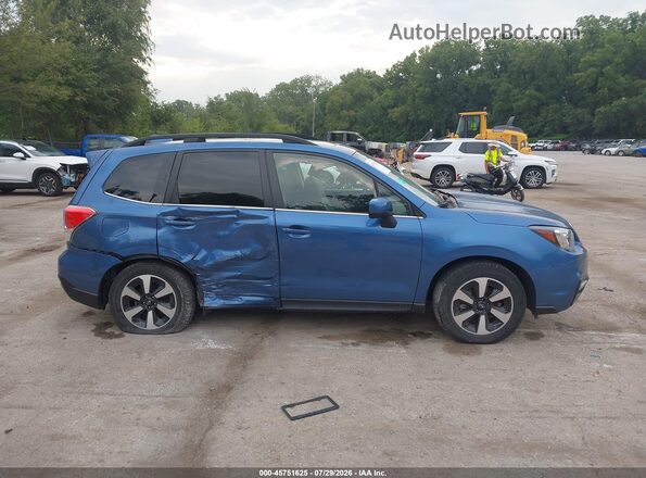 JF2SJARC5JH420673 2018 SUBARU FORESTER Blue Սալոնի հետևի տեսք