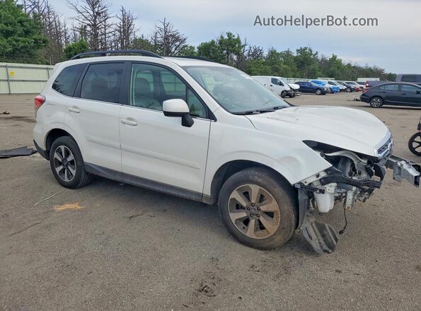 JF2SJARC5JH555328 2018 SUBARU FORESTER White Delantero derecho