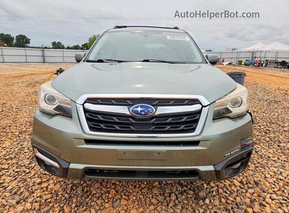 JF2SJARC7HH423438 2017 SUBARU FORESTER Green Front view