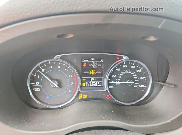 JF2SJARC7HH423438 2017 SUBARU FORESTER Green Instrument cluster view
