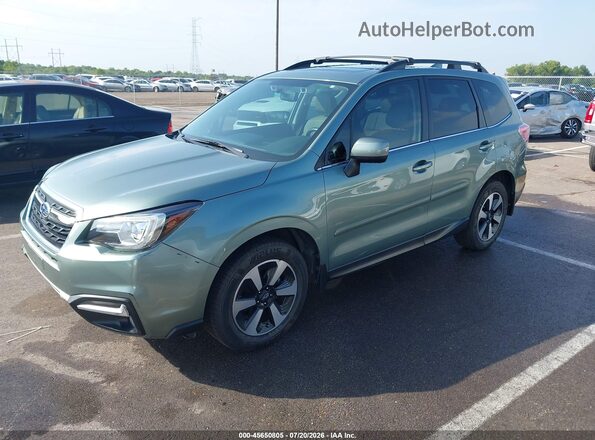 JF2SJARC7HH434679 2017 SUBARU FORESTER Green წინა მარცხენა ხედი სამი მეოთხედიდან
