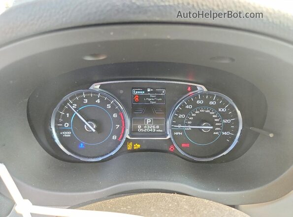JF2SJARC7HH504388 2017 SUBARU FORESTER Gray Widok zestawu wskaźników