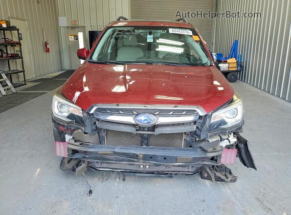 JF2SJARC7JH540698 2018 SUBARU FORESTER Burgundy Front view