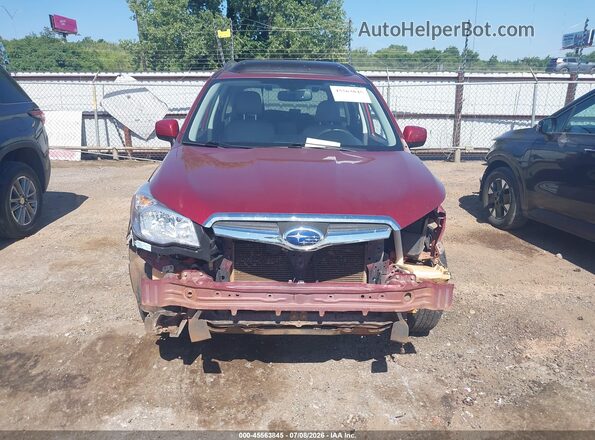 JF2SJARC8GH530920 2016 SUBARU FORESTER Красный Вид задней части салона