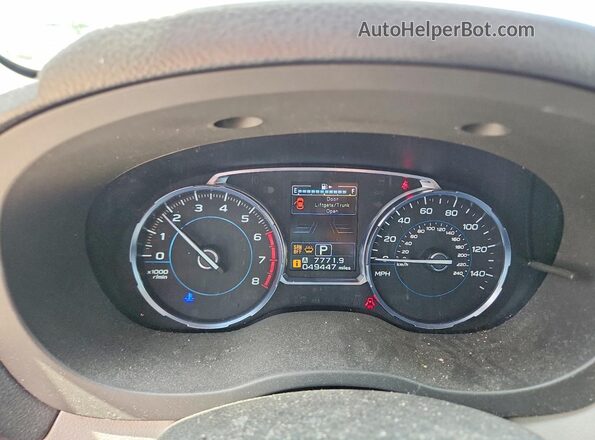 JF2SJARC8JH568008 2018 SUBARU FORESTER Зеленый Вид щитка приборов