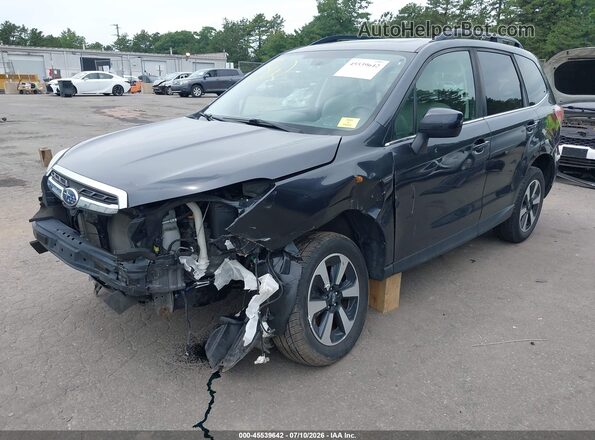 JF2SJARC9JH590115 2018 SUBARU FORESTER Gray Առջևի ձախ երեք քառորդ տեսարան