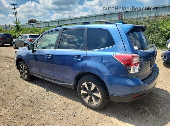 JF2SJARC9JH592141 2018 SUBARU FORESTER Blue Trasero izquierdo