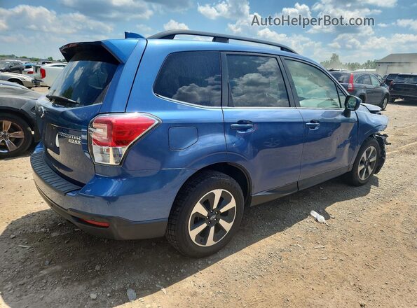 JF2SJARC9JH592141 2018 SUBARU FORESTER Blue Trasero derecho