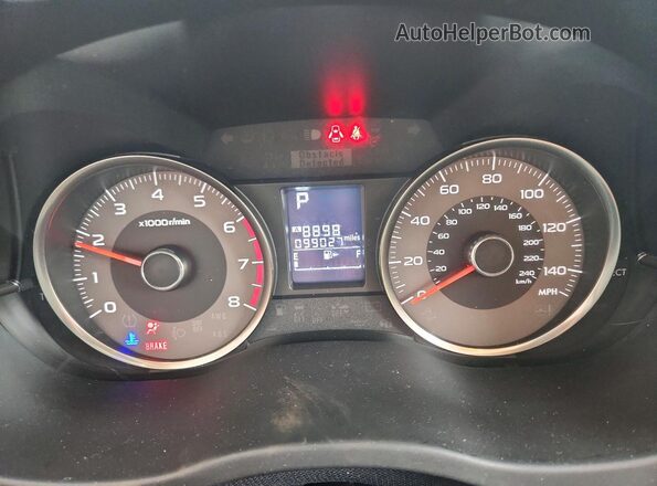 JF2SJARCXGH521667 2016 SUBARU FORESTER Gray Вид щитка приладів