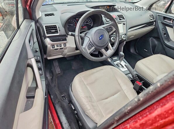 JF2SJARCXHH567906 2017 SUBARU FORESTER Red Widok deski rozdzielczej