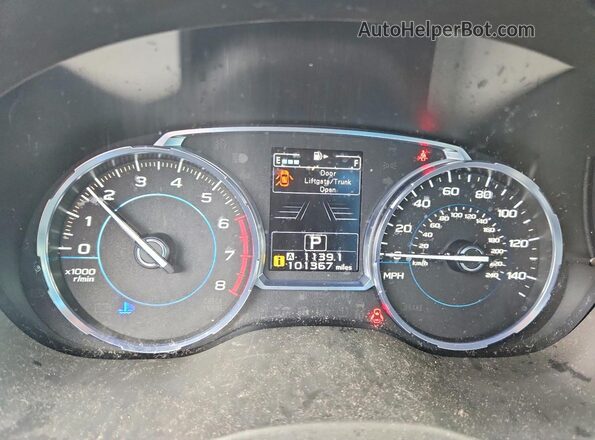 JF2SJARCXHH567906 2017 SUBARU FORESTER Red Widok zestawu wskaźników