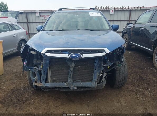 JF2SJARCXJH518436 2018 SUBARU FORESTER Light Blue Widok zestawu wskaźników