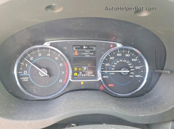 JF2SJATC3HH591103 2017 SUBARU FORESTER Blue Vista del cuadro de instrumentos