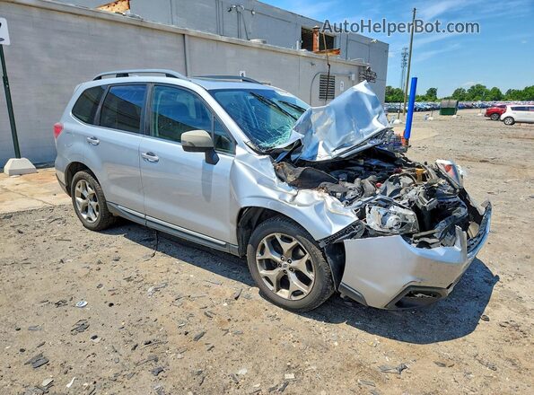 JF2SJATC6HH497054 2017 SUBARU FORESTER Silver Front right