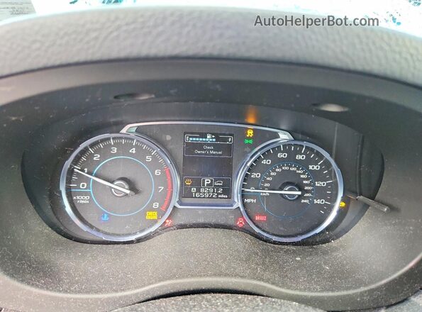 JF2SJATC6HH497054 2017 SUBARU FORESTER Silver Instrument cluster view